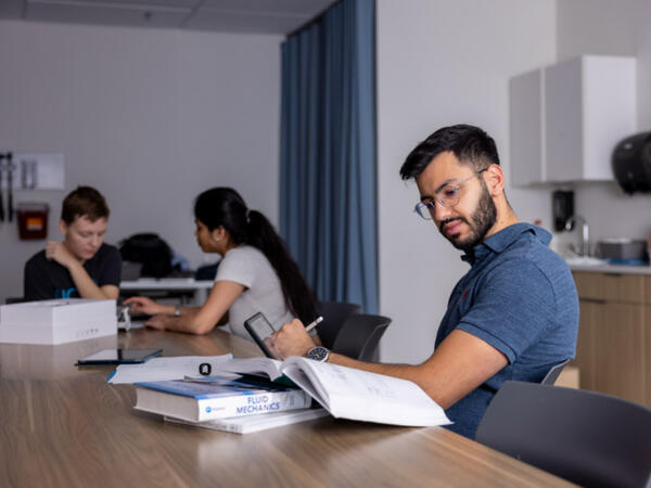 Student in classroom